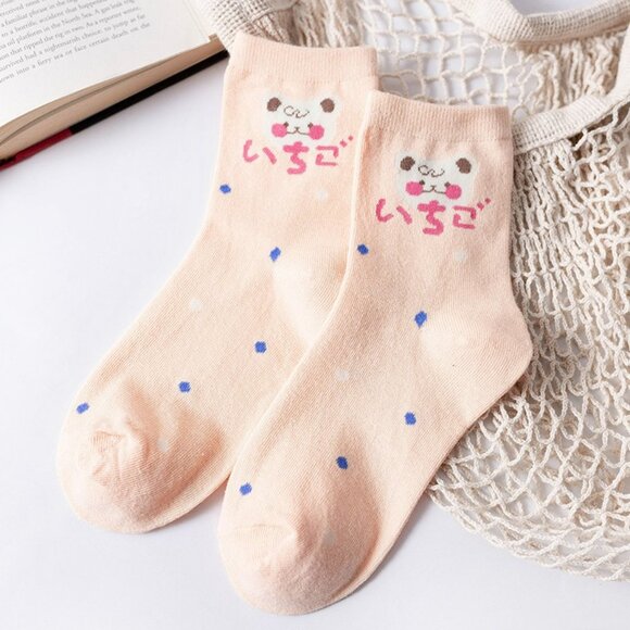 4-Cute Printed Cotton Socks - Picture 4 of 4